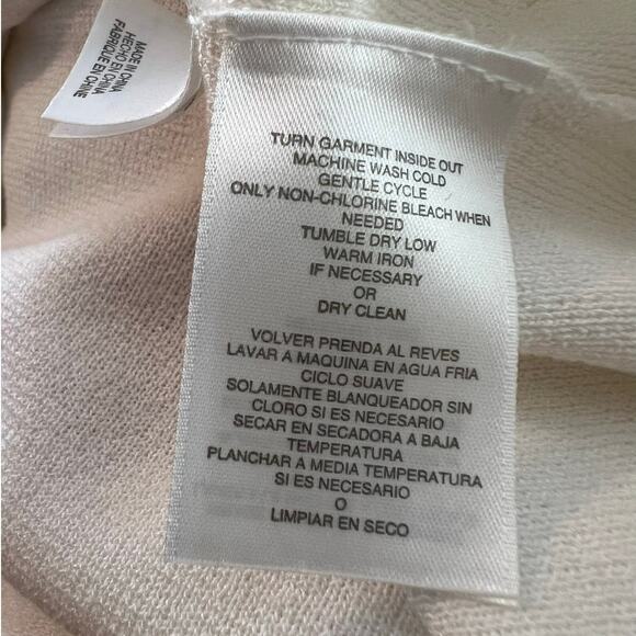 Anne Klein Cap Sleeve White Sweater with Embroidery and Sequins Size XL - Picture 7 of 7